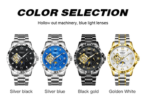 Tisselly Nieuwste Hot Sale Heren Mechanische Horloge Luxe Roestvrij Staal Automatische Polshorloges Hoge Kwaliteit Functie Horloges Man - Product Image 6