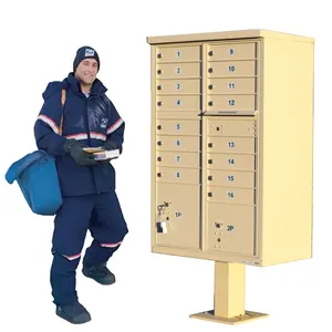 Kotak surat pintu UKURAN 16 A 2 paket U. Mail Office Mailbox USPS Access Mailbox dengan kunci USPS
