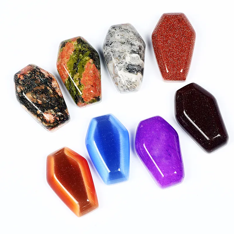 Coffin Gemstone Rock Crystal 3ct 5ct & 10ct 