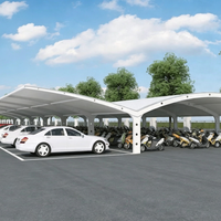 Abri de voiture et garage moderne en PVDF robuste et imperméable pour voitures et camions