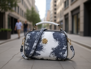 Borsa a Tracolla da Donna in Microfibra Sintetica con Stampa e Tracolla Rimovibile per Uso Quotidiano - Product Image 2