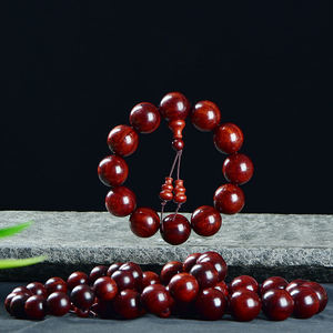 Natural Green <strong>Sandalwood</strong> String Men's Plate Play Wood Rosewood Yellow Flower Pear Agarwood <strong>Beads</strong> Play Rosary <strong>Beads</strong> - Product Image 5