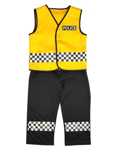 Ensemble de costumes de pilote pour enfants bon marché pour garçons pour <span class=keywords><strong>Halloween</strong></span> et jour de carrière Costumes de shérif de la circulation pour enfants avec pantalon - Product Image 2