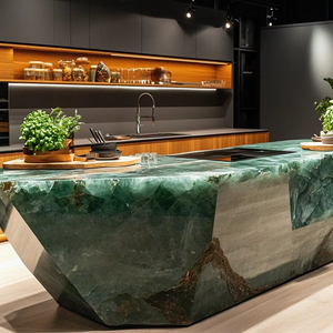 Renovación de Mansiones de Lujo, Juego de Comedor de Mármol Ecológico Moderno de Alta Gama Personalizado, Solución Completa de Almacenamiento Songdesign - Product Image 3