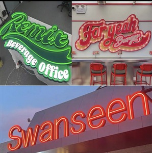 Grande boîte à lumière 3D pour publicité commerciale extérieure, enseigne lumineuse à lettres imprimées UV, éclairage LED circulaire pour logo d'entreprise - Product Image 5