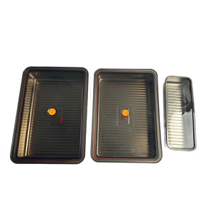 Food Storage <b>Container</b> 304 Stainless Steel Rectangle Clip-on Lid Dumpling Freezer <b>Box</b> Household Kitchen Use - Product Image 1