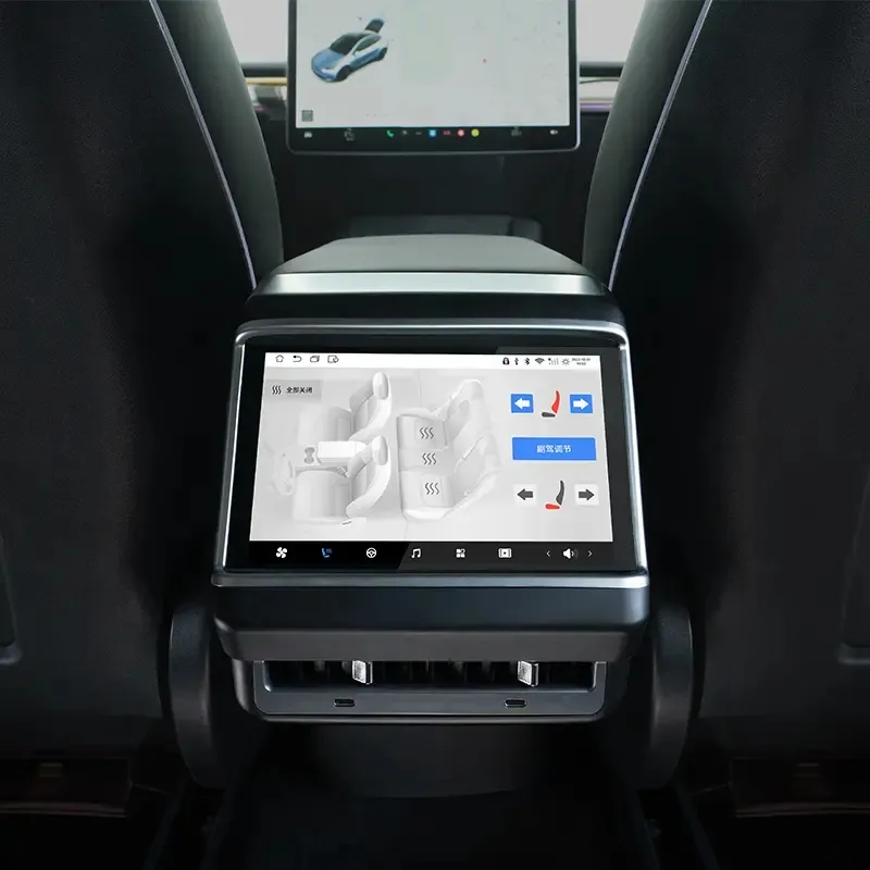 Pantalla LCD de entretenimiento para asiento trasero Tesla a la venta para Tesla Model 3 Model Y, reproductor de DVD para coche de 7 pulgadas