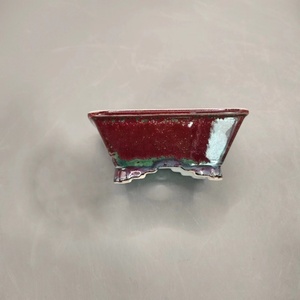 Mini hoge temperatuur geglazuurde bonsai pot keramische bonsai pot - Product Image 3