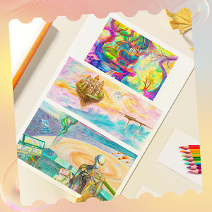 Coffret de crayons à l'huile et crayons de couleur <span class=keywords><strong>Faber</strong></span>-<span class=keywords><strong>Castell</strong></span>, série Art Castle, 50 couleurs, pour <span class=keywords><strong>dessin</strong></span> et croquis - Product Image 6