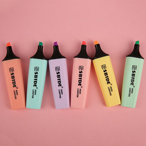 Ensemble de 6 surligneurs fluorescents de couleur <span class=keywords><strong>pastel</strong></span> TW, pointe ronde, pour le bureau, l'école, taille normale, <span class=keywords><strong>prix</strong></span> d'usine Yiwu, <span class=keywords><strong>prix</strong></span> bas - Product Image 3