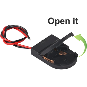 Support de pile bouton CR2032 avec interrupteur marche/arrêt, boîtier de pile bouton 3V avec fils pour projets électroniques DIY - Product Image 4