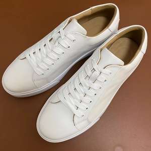 Zapatillas de cuero de vaca de talla grande para hombre, zapatos planos informales para caminar y andar en monopatín, primavera 38-49 - Product Image 2