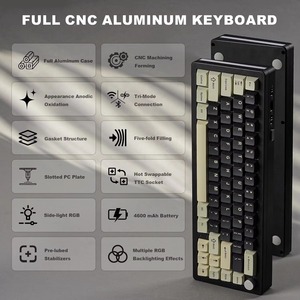 OEM Custom Portable AULA F75% Gasket <b>Wireless</b> RGB Backlit Cherry Switch Mechanical Gaming <b>Keyboard</b> Lekker Switch - Product Image 5