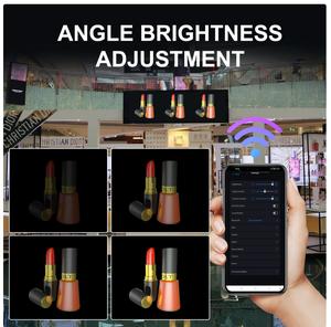 Ventilateur projecteur hologramme 3D HD Wifi 40-65cm Panneau LED Lecteur holographique support Image Vidéo Boutique Bar Fête Affichage publicitaire - Product Image 4