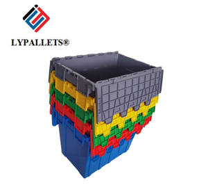 Hình chữ nhật hiện đại Thiết kế nhiệm vụ nặng nề nhựa rắn hộp hậu cần doanh thu hộp Stackable & nestable 50kg công suất tùy chỉnh logo - Product Image 6