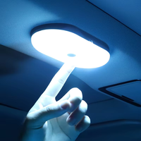 Lampe de lecture LED personnalisable pour l'intérieur de voiture, lampe de plafond de voiture, rechargeable par USB, tactile, accessoires universels