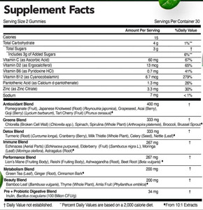 Super Green Organic Fruit & Vegetable Vitamin Gummies Venta directa de fábrica OEM Suplementos nutricionales para adolescentes Gummy Candy - Product Image 6