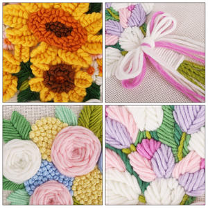 <span class=keywords><strong>Kit</strong></span> de agujas perforadoras rusas DIY, marco de decoración de ramo, <span class=keywords><strong>Kit</strong></span> de agujas perforadoras bordadas DIY - Product Image 5