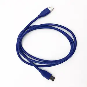 Sıcak satış 24AWG 1m/1.5m/3m/5m usb 3.0 uzatma kablosu bükümlü çift A tipi erkek-erkek USB3.0 kablo