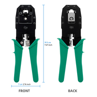 Pince à sertir réseau RJ45 RJ12 RJ11 pour câbles ronds et plats, dénudeur de câbles téléphoniques, outil de sertissage pour câbles réseau informatique LAN CAT5 CAT6