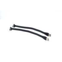 Cable de Datos USB 3.1 Tipo C Macho a Hembra, Resistente, con Carga Rápida PD, en Ángulo de 90 Grados, para Teléfonos Móviles y Bancos de Energía