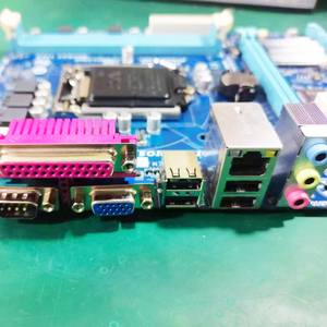 Carte mère Micro ATX Intel H61 LGA 1155 d'occasion, DDR3 double canal SATA pour Core I3 I5 I7 - Product Image 1