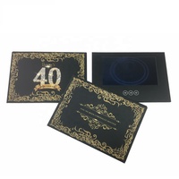 Carte d'invitation vidéo Lcd personnalisée de 7 pouces, 1 pièce, pour faire-part ou cadeaux de vœux