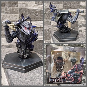 Statue demi-corps blindée de Guts <span class=keywords><strong>Berserk</strong></span>, figurine d'anime de l'armure du Berserker, jouet décoratif de bureau de haute qualité, style dessin animé - Product Image 6