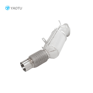 Tuyau d'échappement en acier inoxydable YT avec catalyseur et interface de manchon OPF compatible avec <span class=keywords><strong>BMW</strong></span> 325i 330i 425i B48 2.0T - Product Image 1