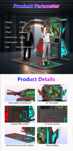 Trò chơi máy nhảy nhà sản xuất đồng tiền hoạt động trò chơi Arcade máy 2 người chơi Súng chơi trạm VR Trò chơi bắn súng VR không gian sao - Product Image 5