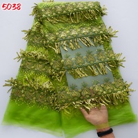 5038 Kalume Dernière Mode Personnalisable Tissu en Dentelle à Franges et Pompons pour Robe de Mariée de Luxe, Tissu en Dentelle Perlée avec Paillettes Bordeaux