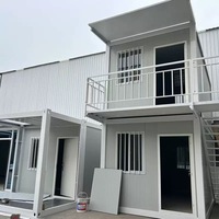 Maison conteneur démontable et respirante de 20 pieds avec design moderne pour assemblage rapide, idéale pour dortoirs et bureaux