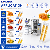 Fruit sap vloeibare melk groente kookolie palmolie tomatensaus pasta honing zakje sachet zak stick verpakking verpakkingsmachine