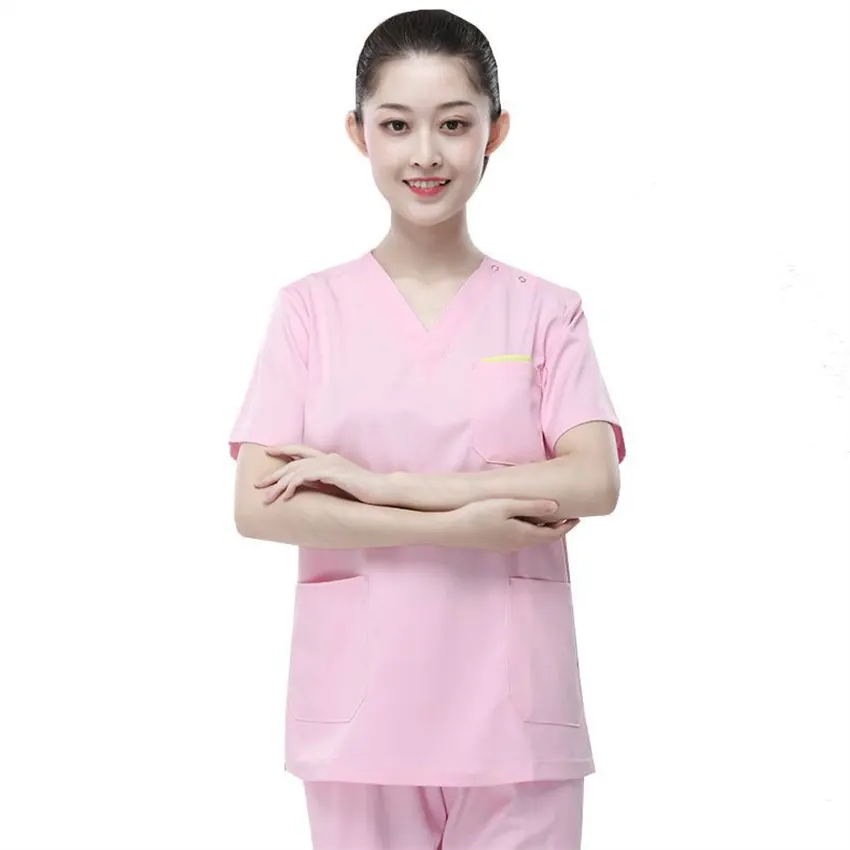 OEM Factory Custom Logo Design Anti-microbico scrub medici uniformi set di medico Strech medici e infermiera tuta per donna