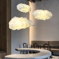 Lustre de nuage blanc adapté aux enfants Creative Qingba Atmosphere Suspension pour la maternelle Magasins commerciaux Célébrité en ligne
