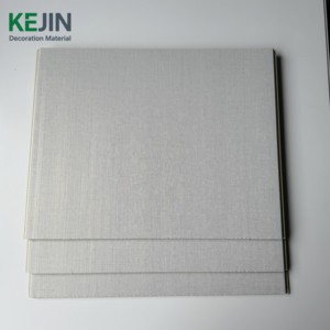 Plástico y polvo de piedra Decoración de <span class=keywords><strong>PVC</strong></span> Panel de techo Panel de pared de <span class=keywords><strong>PVC</strong></span> Fácil de instalar Material de diseño interior para oficina - Product Image 2
