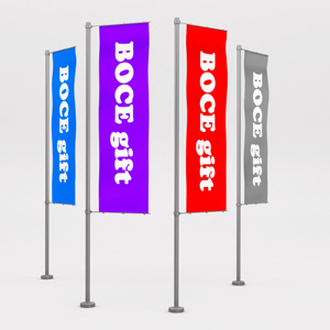 Bandera de playa con plumas impresa a medida CCH - pancarta publicitaria para eventos al aire libre - Product Image 5