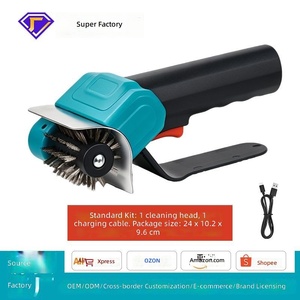 <b>Electric</b> Rechargeable Waterproof <b>Grill</b> Cleaning Brush Handheld Barbecue Cleaner Steel Wire Brush for <b>Outdoor</b> Cooking Grate Care - Product Image 3