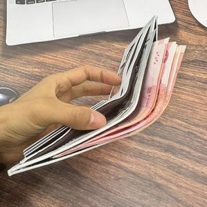 Nueva Cartera para Hombre con Diseño de Billetes de Dólar, Gran Capacidad, Estilo Vintage, con Clip para Dinero, en Oferta - Product Image 5
