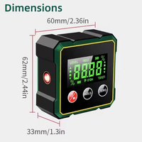 Inclinomètre numérique auto-nivelant pour la mesure des angles et des pentes, avec écran rétroéclairé, niveau laser électronique pour le travail