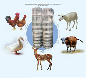 Clôture en treillis <span class=keywords><strong>m</strong></span>étallique galvanisé et revêtu de PVC pour bétail, moutons, fermes et champs, anti-escalade, facile à assembler, vente en gros - Product Image 4