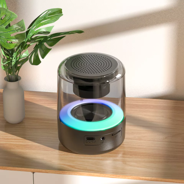 TWS 3D Stereo Surround Colorful Outdoor LED Mp3 Audio Products Speaker Mini Portable Wireless Bluetooth Speakers