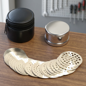 Ensemble de tamis à diamants en acier inoxydable, plaques de tri de pierres précieuses, tamis de mesure pour pierres en vrac, outils de fabrication de bijoux, pochette zippée - Product Image 3