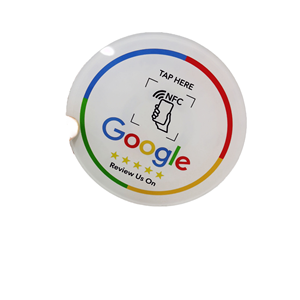 Carte NFC programmable en PVC 13,56 MHz, 504 octets, NFC215 pour réseaux sociaux, carte de visite Google Review, étanche et résistante aux intempéries - Product Image 2