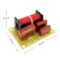 2 aigus 1 basse 150W WEAH Haut-parleur Diviseur de fréquence Haut-bas Filtre passif Tweeter Woofer Audio Crossover Network 3 Way