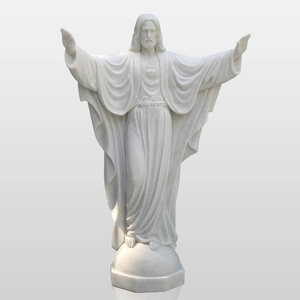 Custom White Marble Jesus <b>Religious</b> Hand-Carved for Church Garden Memorial Use White Marble Sculpture of Jesus Crucifixion <b>Statu</b> - Product Image 4