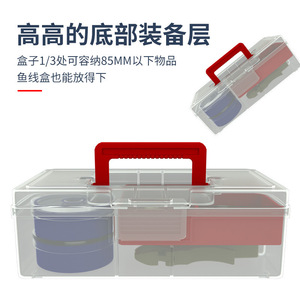 Boîte à leurres Mingbang, boîte de rangement rigide portable pour la pêche, résistante à l'eau, équipement de pêche en plein air, étui à accessoires portable - Product Image 3