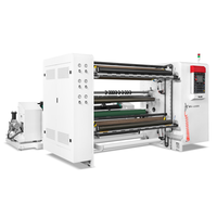 Machine de découpe et de rembobinage à grande vitesse WFQ-1300A pour rouleaux de film plastique OPP/ PET/ CPP/ CPE/ PVC et rouleaux de tissu tissé
