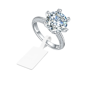 Étiquette souple RFID pour bijoux 25x13mm pliée blanche décodable avec queue vierge pour bijoux - Product Image 1