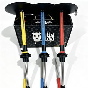 Encendedor de butano portátil para hookah, accesorio metálico para fumar con caja de almacenamiento y mango colorido para uso en exteriores - Product Image 1
